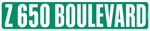 Z 650 BOULEVARD street sign